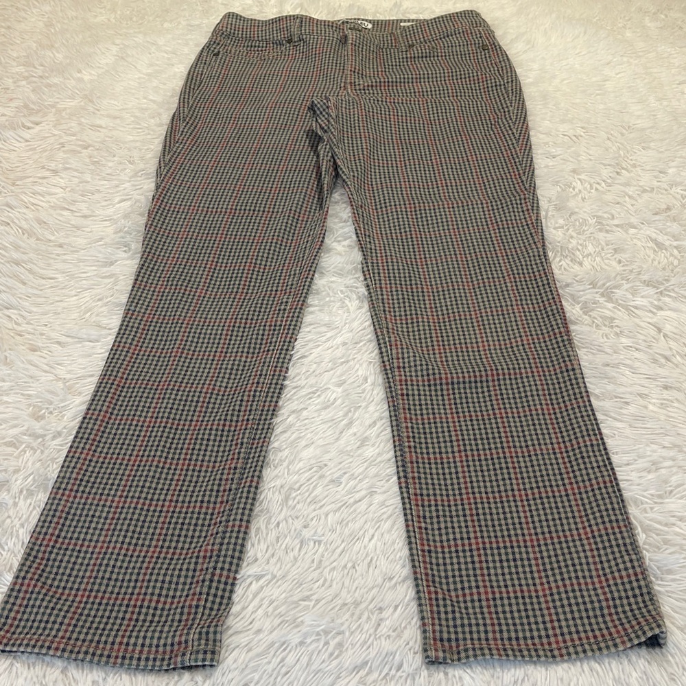 Code Bleu CHELSEA CLASSIC STRIGHT Checkered JEANS SIZE 12